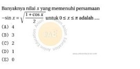 Trigonometri Simak UI Matematika IPA 2019 Nomor 1 anloneducation.com_marked