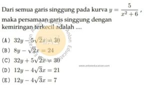 Turunan Simak UI Matematika IPA 2011 Kode 512 Nomor 9 anloneducation.com_marked