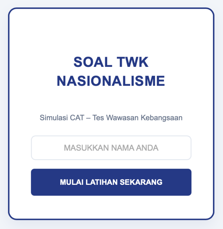 soal twk nasionalisme anloneducation