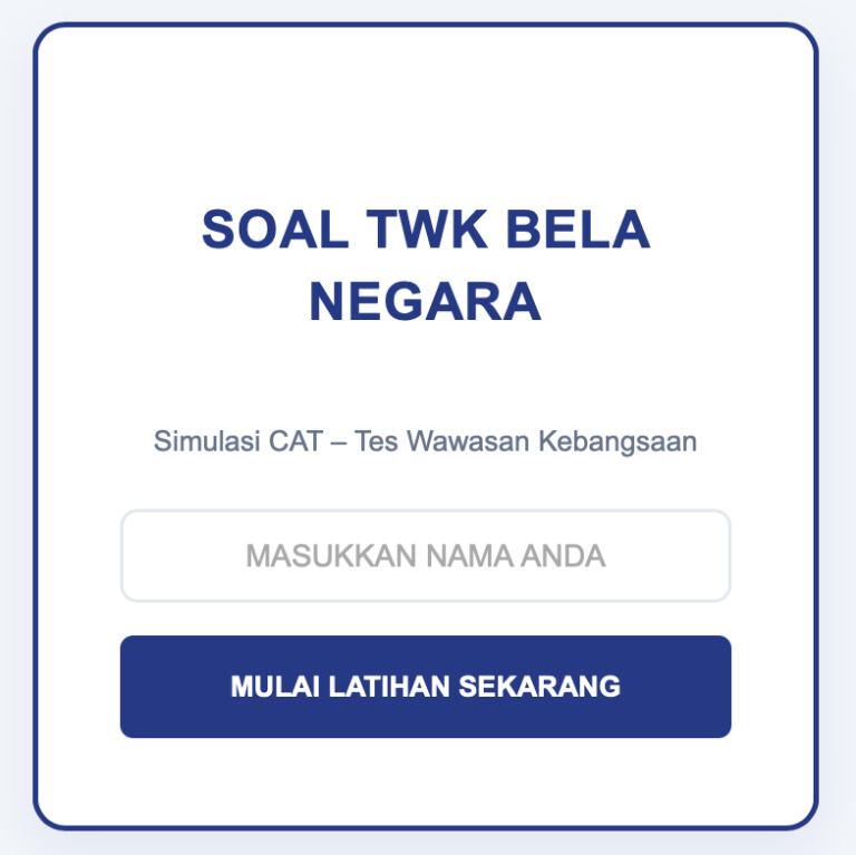 soal twk bela negara anloneducation
