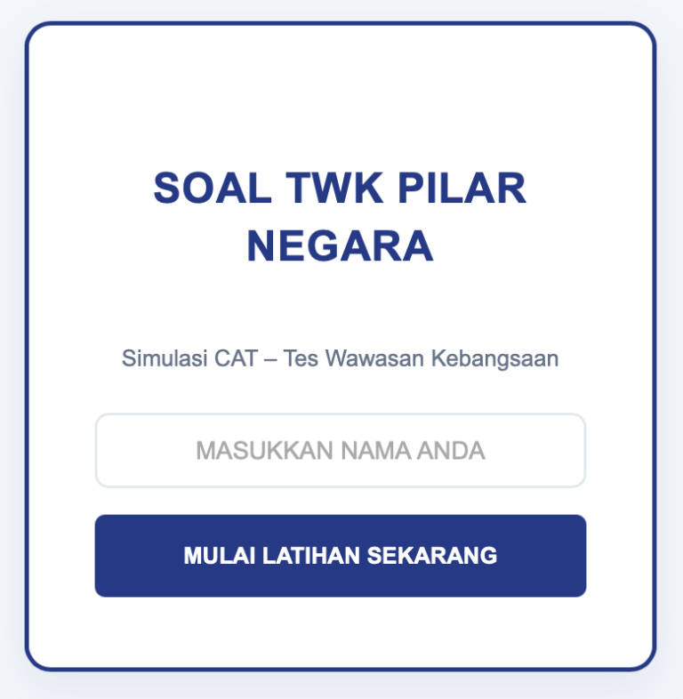 soal twk pilar negara anloneducation