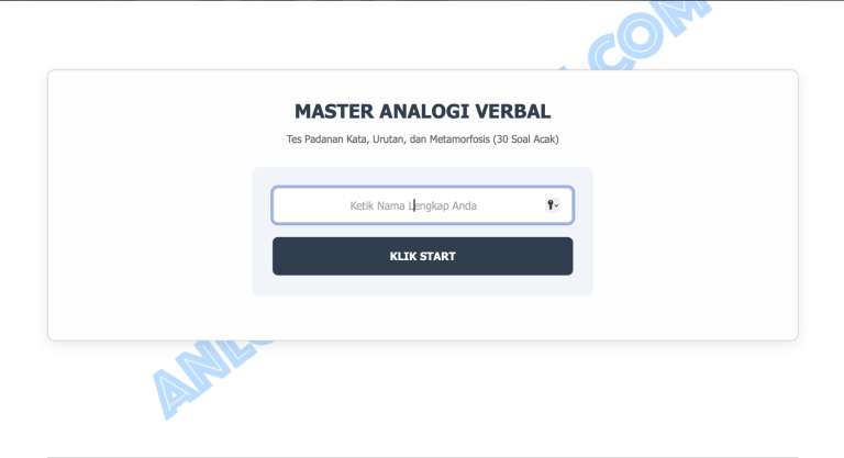 soal tiu analogi verbal anloneducation